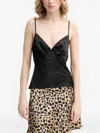 From Future V-neck Strap Top In Black