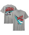 Front Row Men's Heather Gray Chandler Smith Quick Tie Car T-shirt In Gray