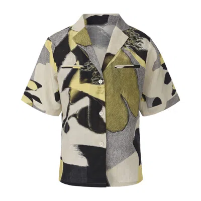 Front Row Shop Women's Fleur Relax Shirt In Multi