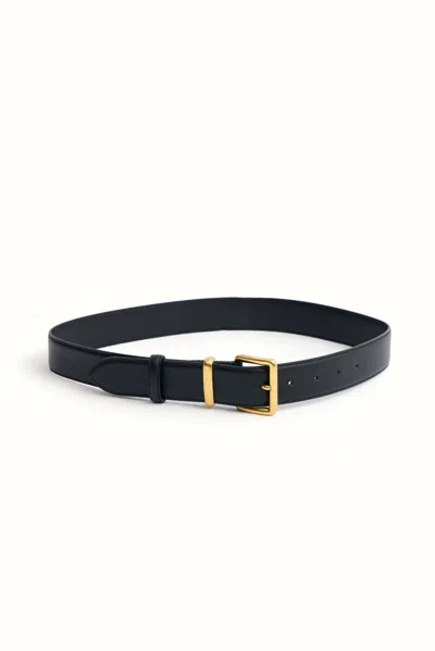 Front Row Shop Women's Leather Belt Black