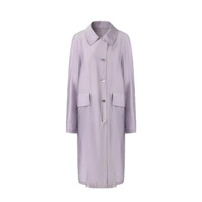 Front Row Shop Women's Zephy Trench Purple Ash In Gray