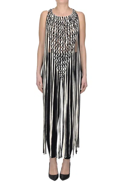 Front Row Woven Top In Black