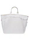 Front Street White Reversible Large Tote