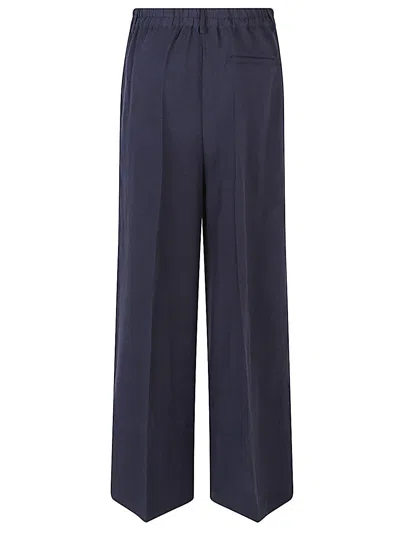 FRONT STREET FRONT STREET LINEN BLEND WIDE LEG TROUSERS