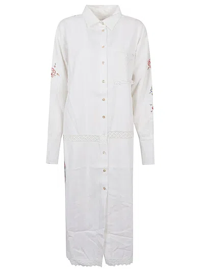 Front Street 8 Embroidered Cotton Kimono Dress