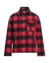 Front Street 8 Man Coat Red Size 38 Cotton, Polyester In Red