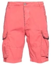 Front Street 8 Man Shorts & Bermuda Shorts Coral Size 30 Cotton In Red