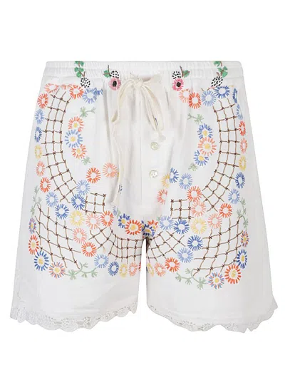 FRONT STREET FRONT STREET 8 PRINTED COTTON SHORTS