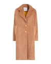 Front Street 8 Woman Coat Camel Size 4 Polyester, Polyamide, Elastane