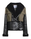 Front Street 8 Woman Jacket Military Green Size 8 Cotton, Polyester In Black