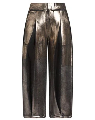 Front Street 8 Woman Pants Platinum Size S Cotton, Polyester In Brown