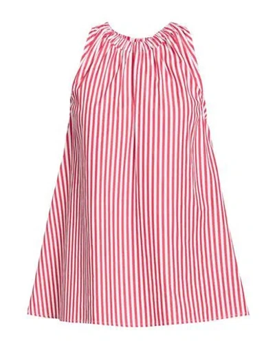 Front Street 8 Woman Top Tomato Red Size Xs Cotton