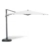 Frontgate 10' Square Side Mount Umbrella With Base