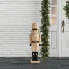 Frontgate 3 Ft. Faux Wood Nutcracker In Multi