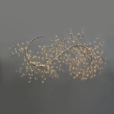 Frontgate 9 Ft. Sparkler Climber Garland In Gold