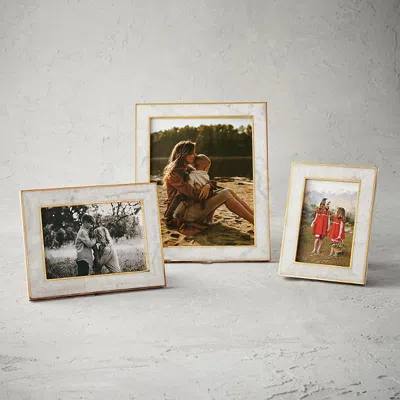 Frontgate Agatha Crystal Stone Photo Frame In Multi