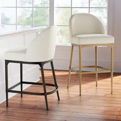 Frontgate Alana Bar & Counter Stool In Black
