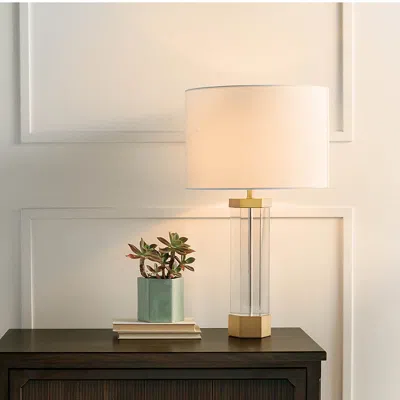 Frontgate Alessia Crystal Table Lamp In Gold