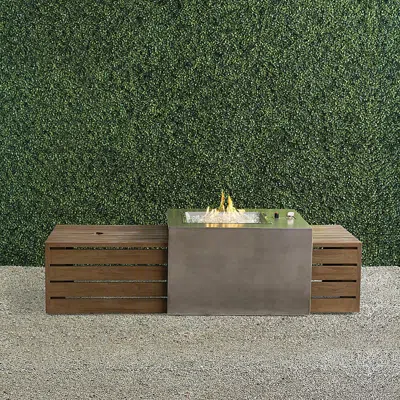 Frontgate Alicante Fire Table In Brown