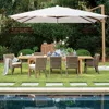 Frontgate Altura Umbrella In Dove Canopy