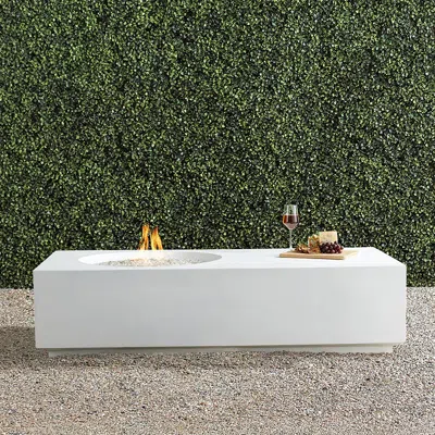 Frontgate Amalea Fire Table In White Finish