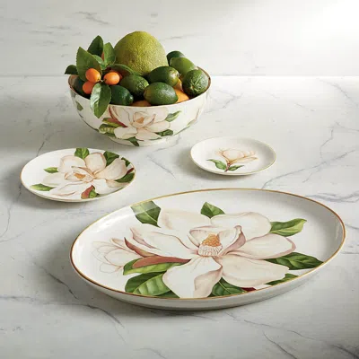 Frontgate Amelia Magnolia Dinnerware Collection In Pattern