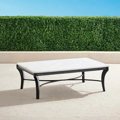 Frontgate Amherst Mosaic Aluminum Rectangular Coffee Table
