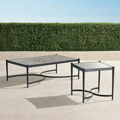 Frontgate Angelina Outdoor Tables In Black