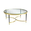 Frontgate Angelina Round Coffee Table In Gold