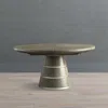 Frontgate Aniston Expandable Round Table In Gray Oak