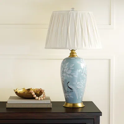 Frontgate Annette Table Lamp In Blue