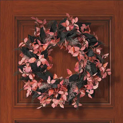 Frontgate Ash And Auburn Leaf Wreath In Multi