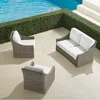 Frontgate Ashby 3-pc. Loveseat Swivel Set In Putty Finish