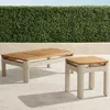 FRONTGATE ASHBY TABLES IN SHELL WICKER