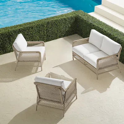 Frontgate Atwood 3-pc. Loveseat Set In White