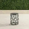 Frontgate Avery Accent Stool In Black