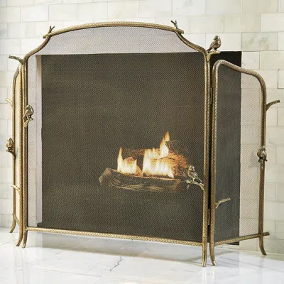 Frontgate Aviary Fireplace Screen