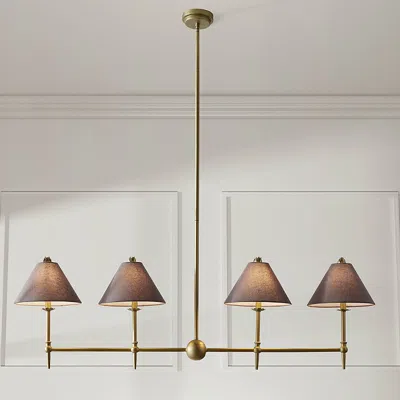 Frontgate Avril Linear Chandelier In Brown