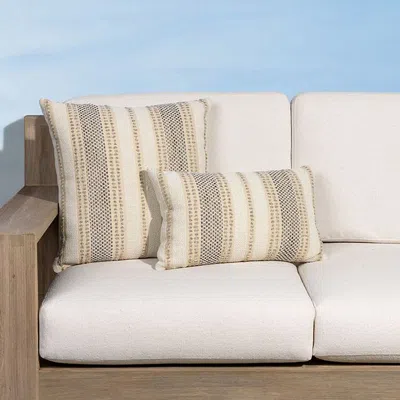 Frontgate Axis Travertine Indoor/outdoor Pillow By Elaine Smith