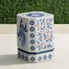 Frontgate Azura Handpainted Accent Stool
