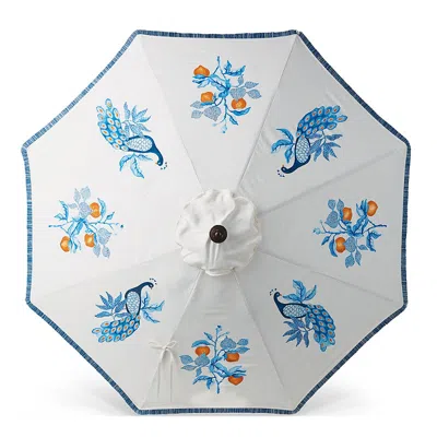 Frontgate Azura Handpainted Designer Umbrella
