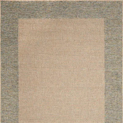 Frontgate Barnaby Border Indoor/outdoor Rug In Green