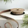 Frontgate Beaded Chevron Ribbon In Brown
