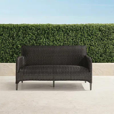 Frontgate Beckham Loveseat In Black