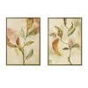 Frontgate Blushed Leaves Giclee Print Diptych