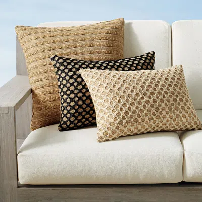 Frontgate Bodhi Indoor/outdoor Pillow Cover In Off-white