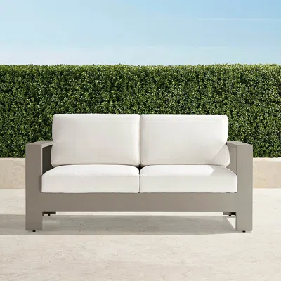 Frontgate Boretto Aluminum Loveseat In White