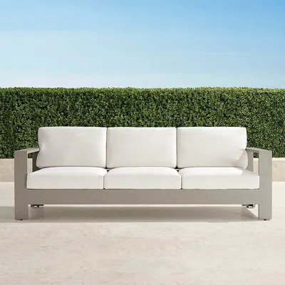 Frontgate Boretto Aluminum Sofa In Blue