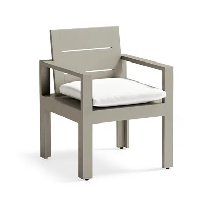 Frontgate Boretto Dining Chair Cushion In Gray
