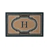 Frontgate Bowery Monogram Door Mat In Toast